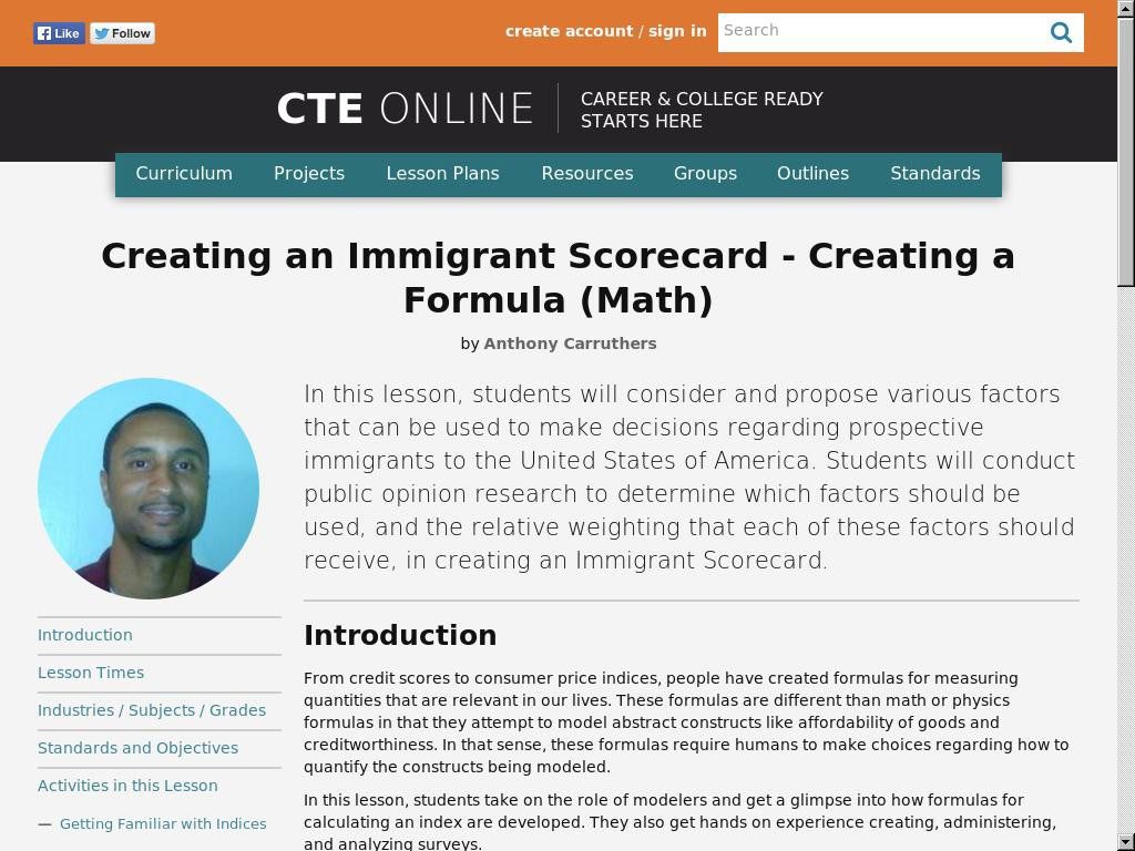 Creating an Immigrant Scorecard – Creating a Formula